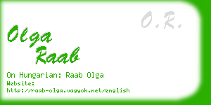 olga raab business card